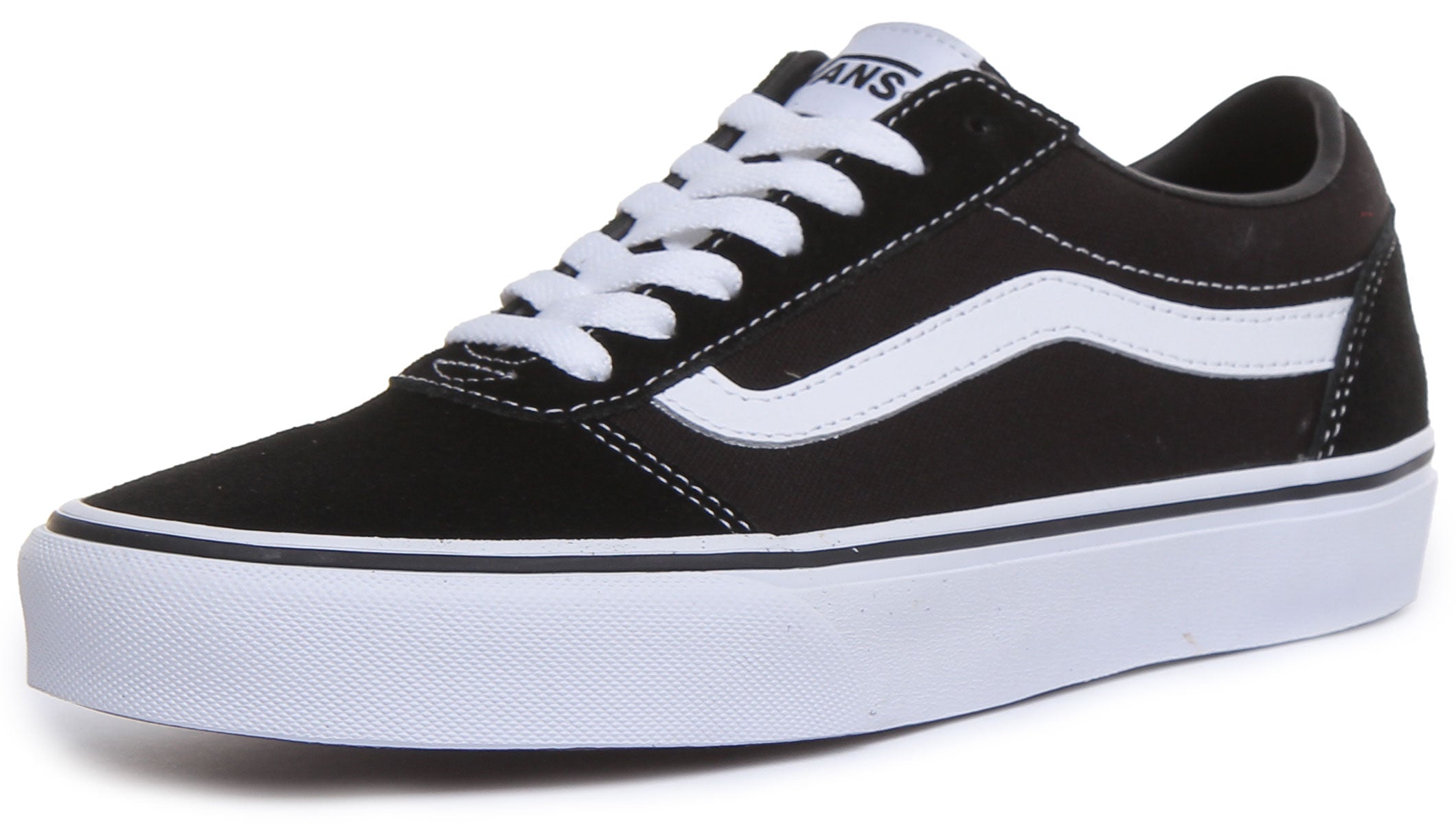 Vans Ward Old Skool Herren Schn ren Turnschuhe Schwarz Wei