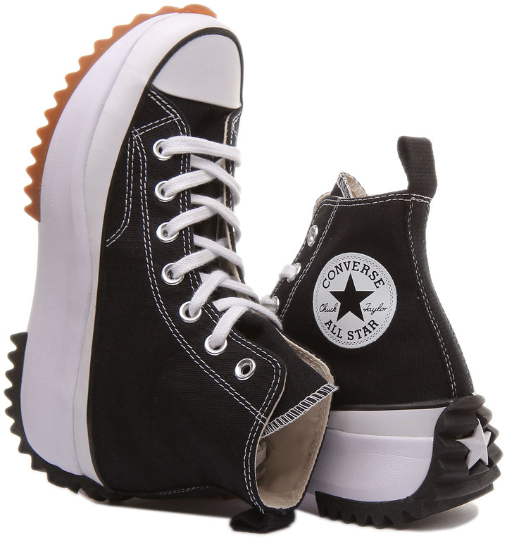 Converse 166800C All Star Hike Hi In Black White for Women