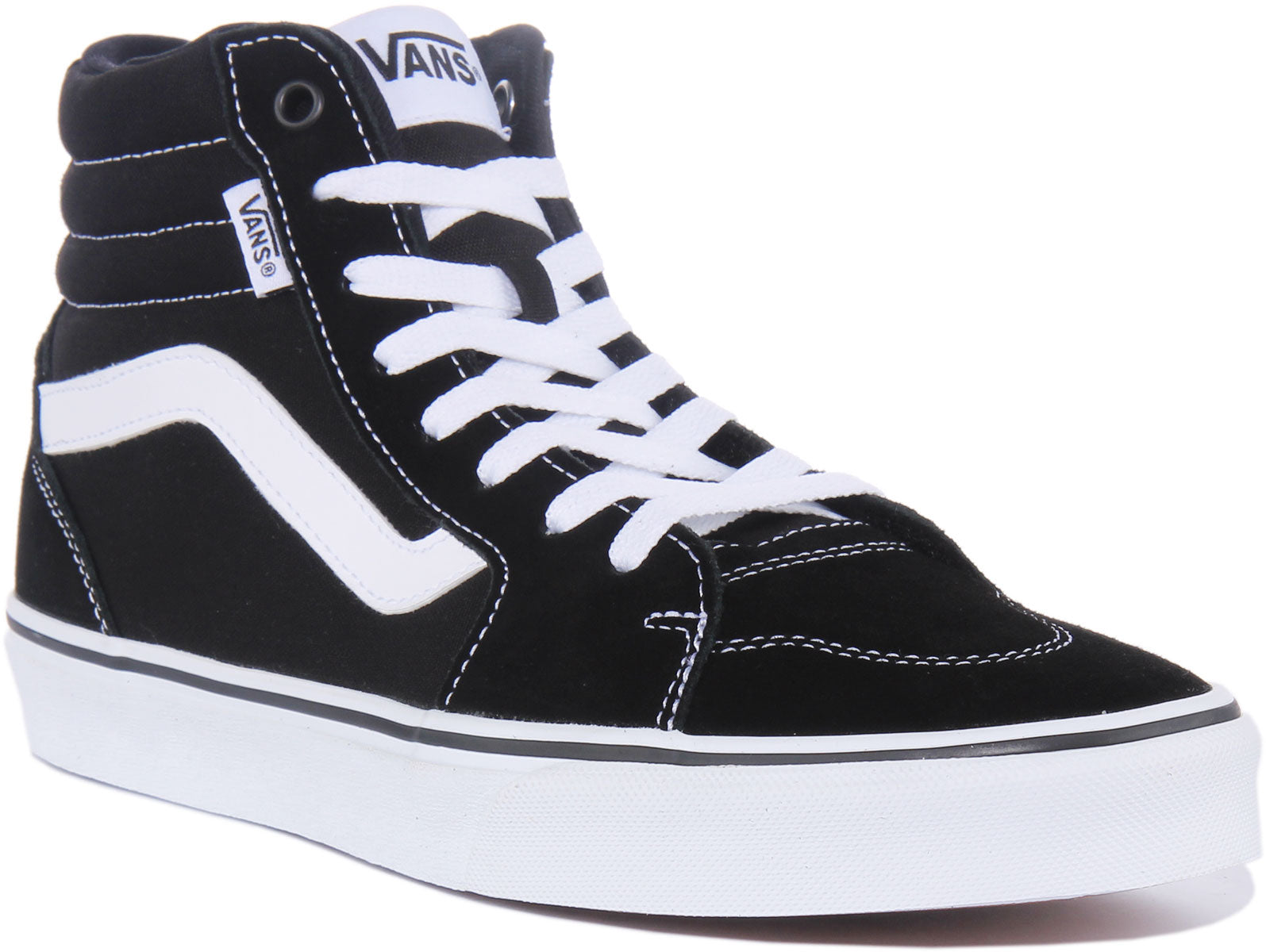 Mens vans high tops black hotsell