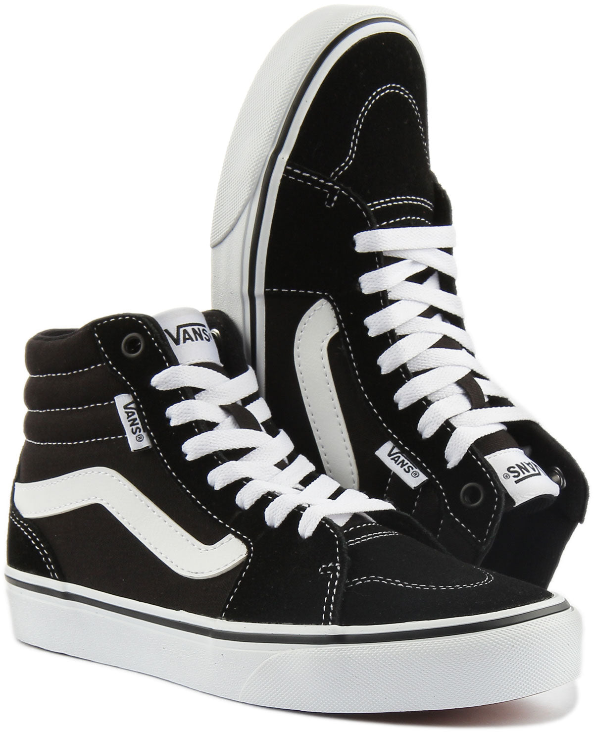 Vans sk8 hi noir et clearance blanc