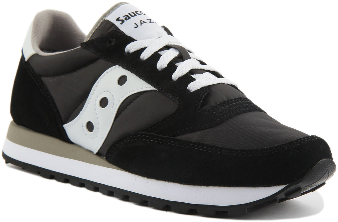 Saucony Jazz Original Shoes Black White Mens 80s Running