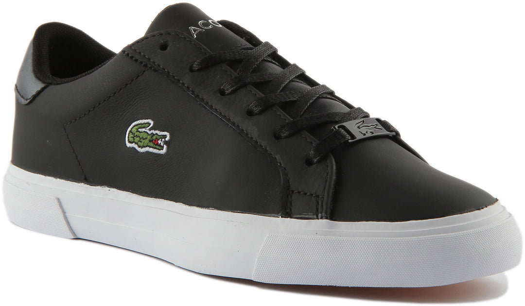 Lacoste Plus In Black White | Womens Court – 4feetshoes