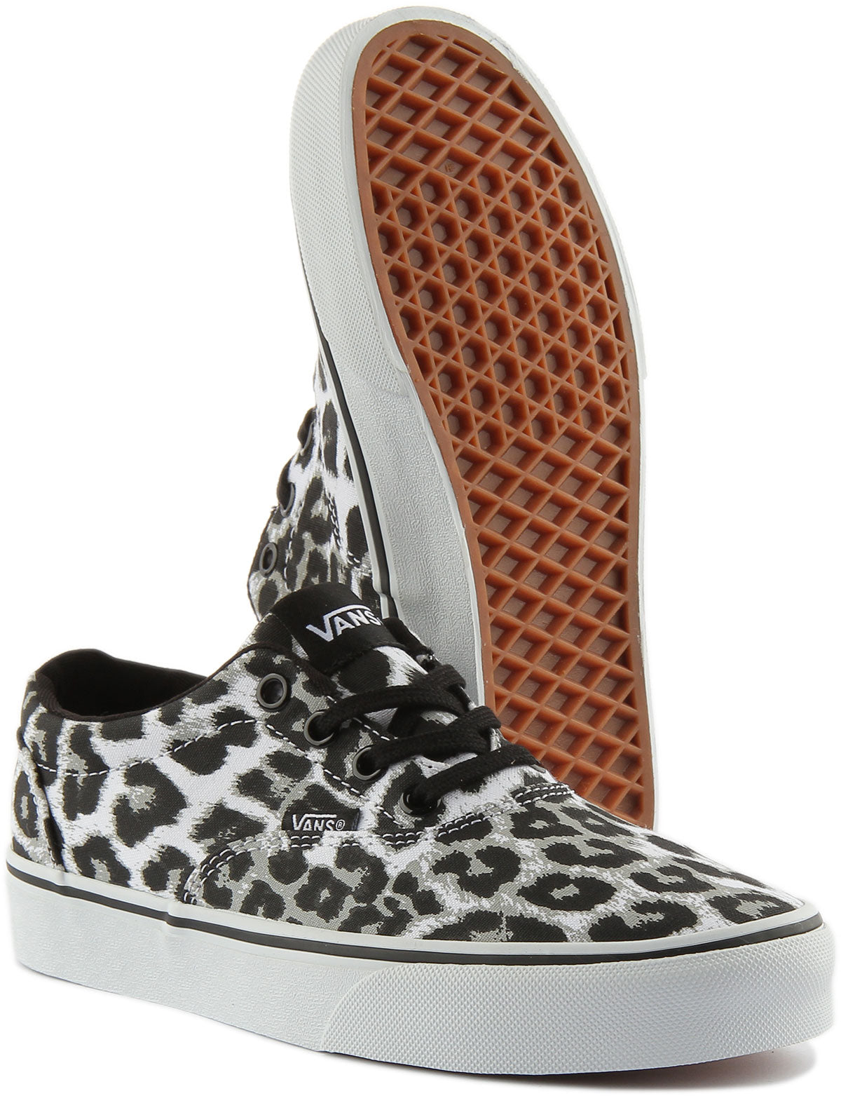 Vans leopardo sales mujer gris