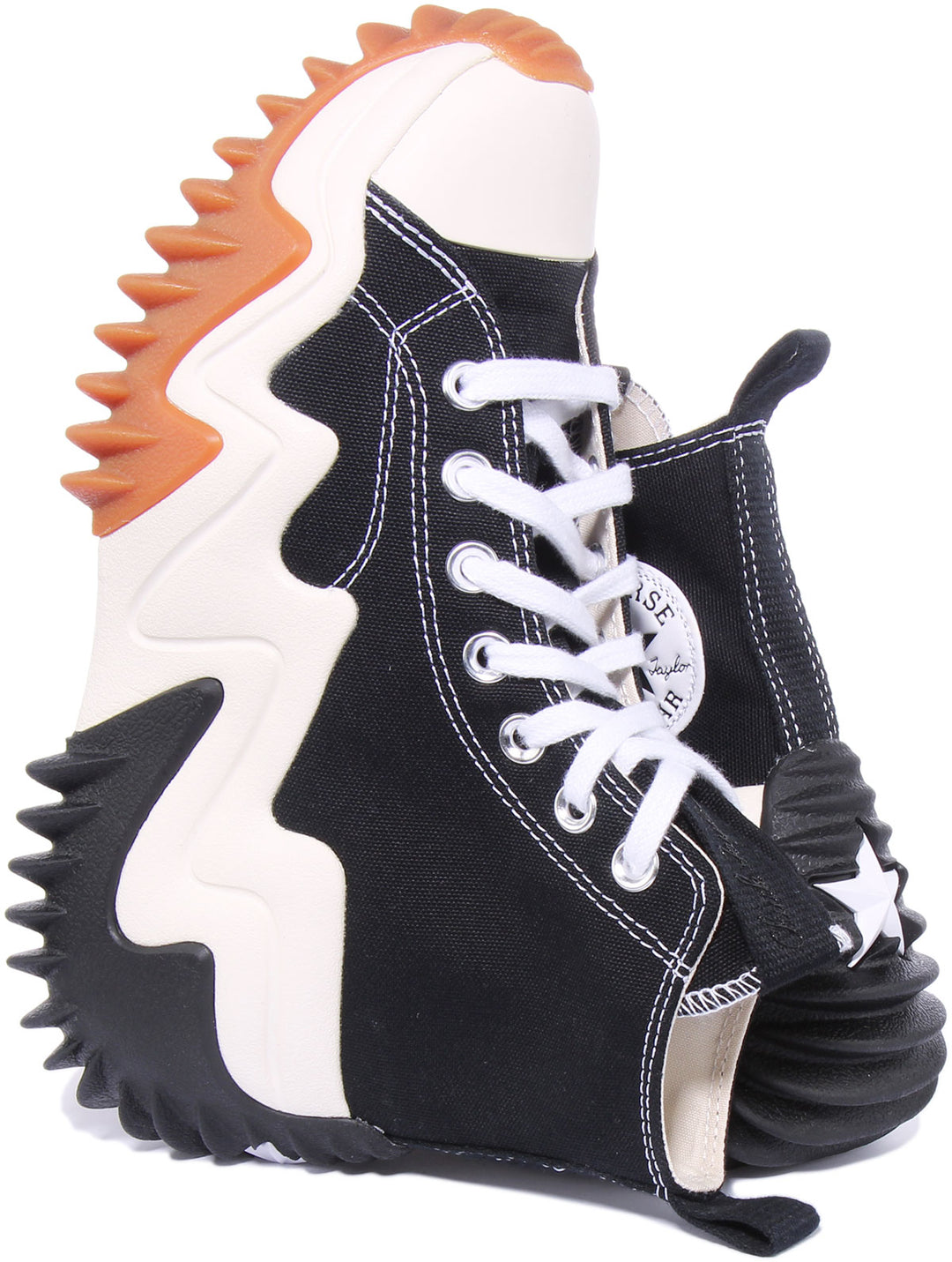 Converse Run Star Motion Hi Zapatillas de lona con cordones para en negro blanco