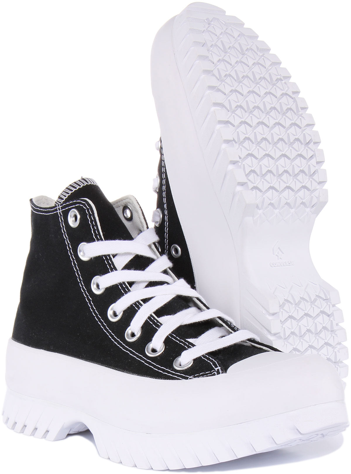 Black and white converse high tops womens online