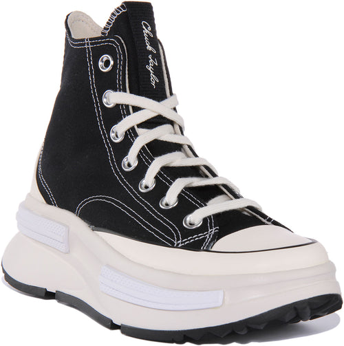 Converse Run Star Legacy CX Zapatillas de lona con cordones para unisex en negro blanco