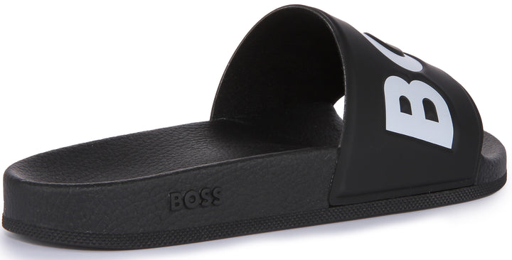 Boss Aryeh Slide In Black White For Men