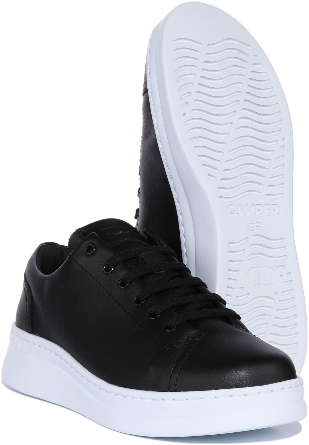 Camper Runner Up Scarpe da ginnastica in pelle non tinta da in nero bianco