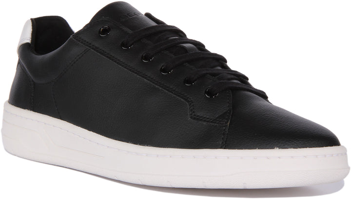 Geox U Magnete G Zapatillas sinteticas con cordones para hombre en negro blanco