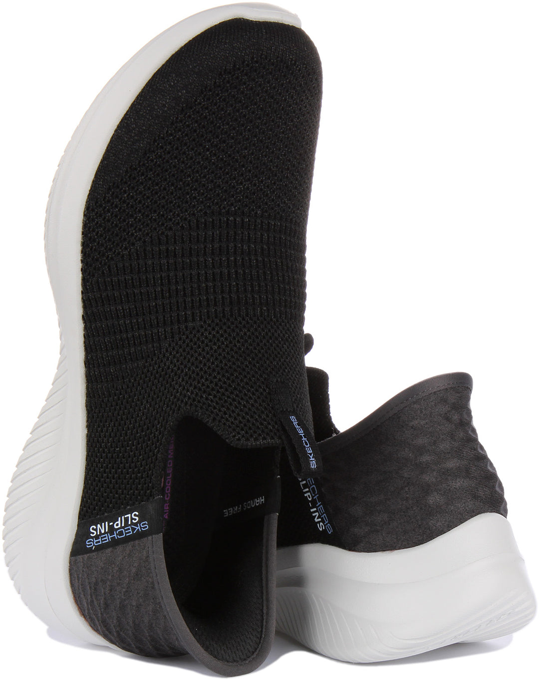 Skechers Ultra Flex 3.0 In Black White For Women