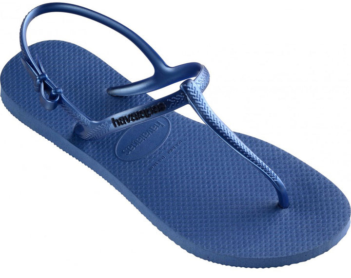 Havaianas Freedom Sandalo da donna sottile con cinturino alla caviglia in blu