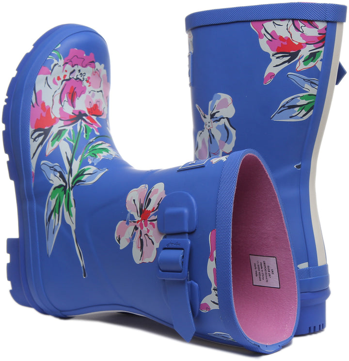 Joules Molly Welly In Blue For Women