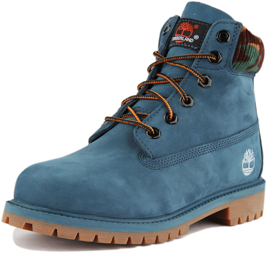 Timberland A2Fnk Boots In Blue Juniors | Timberland 6 Inch Boots ...