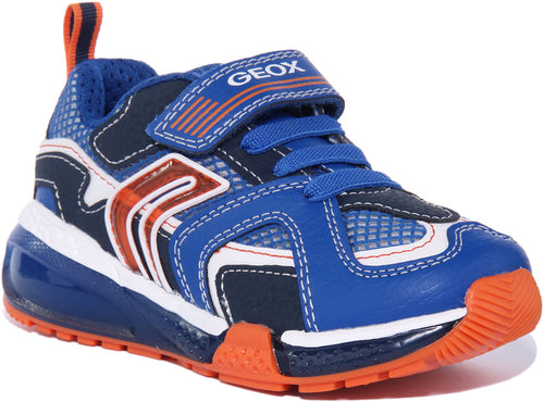 Geox J Bayonyc Light Up In Blue For Kids