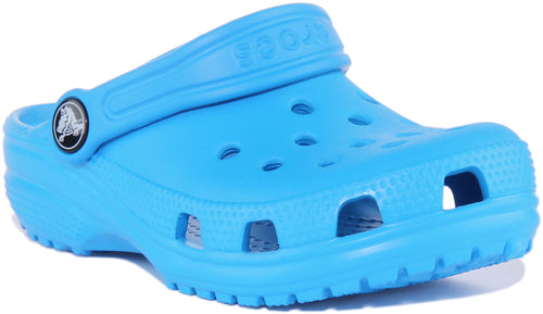 Crocs Classic In Ocean Blue For Infants