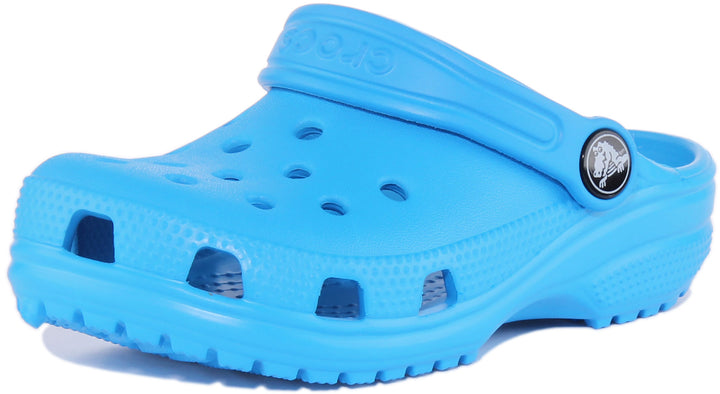 Crocs Classic In Ocean Blue For Infants