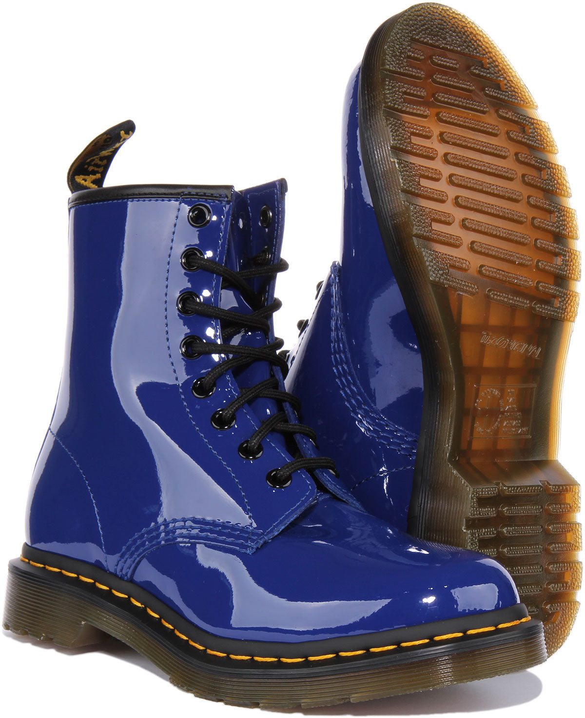 Dr Martens 1460 W Patent In Blue For Women