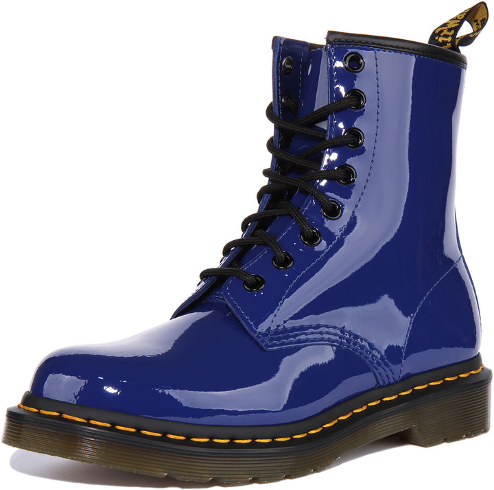 Dr Martens 1460 W Patent In Blue For Women