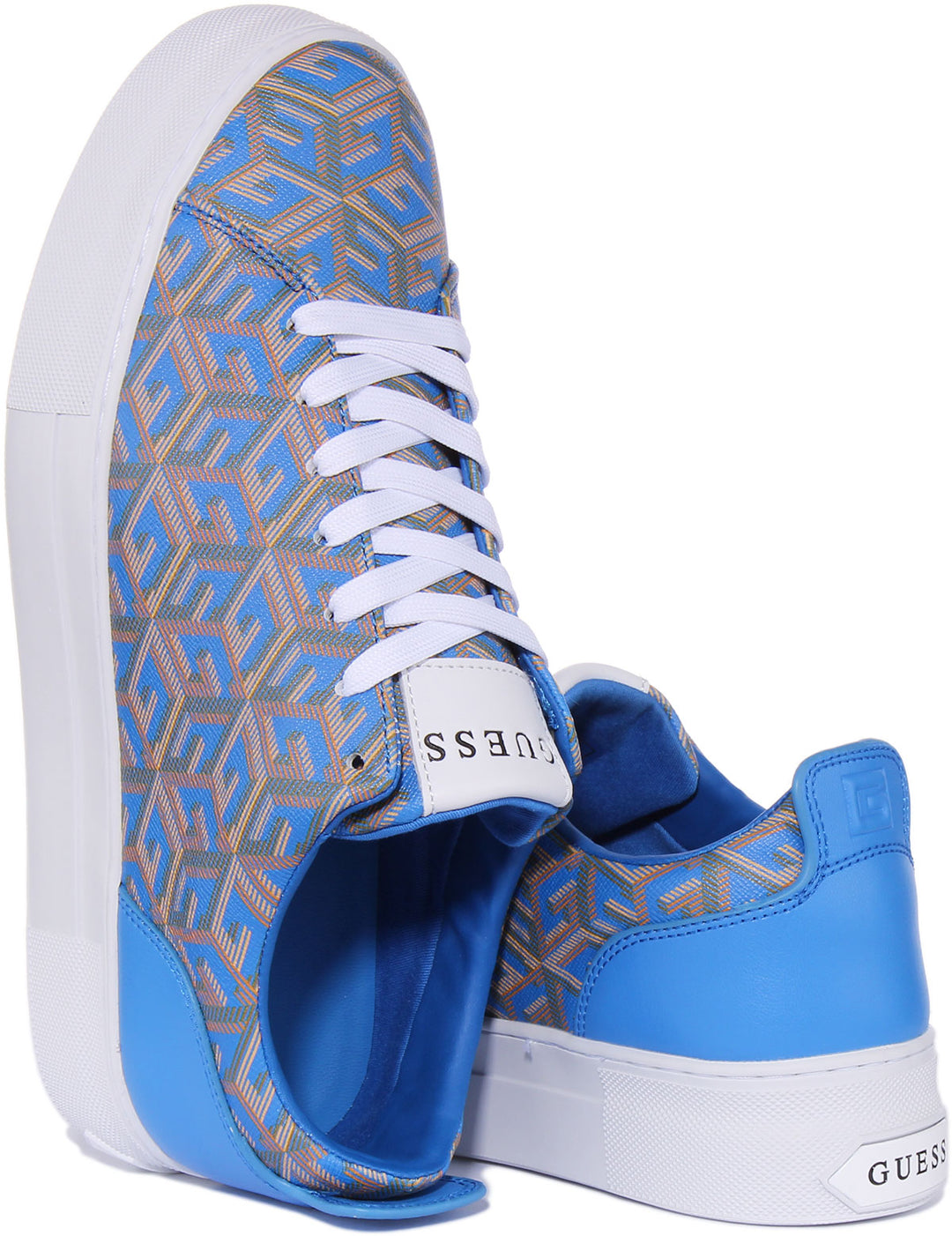 Guess Giaa G Cube Trainer In Blue For Women
