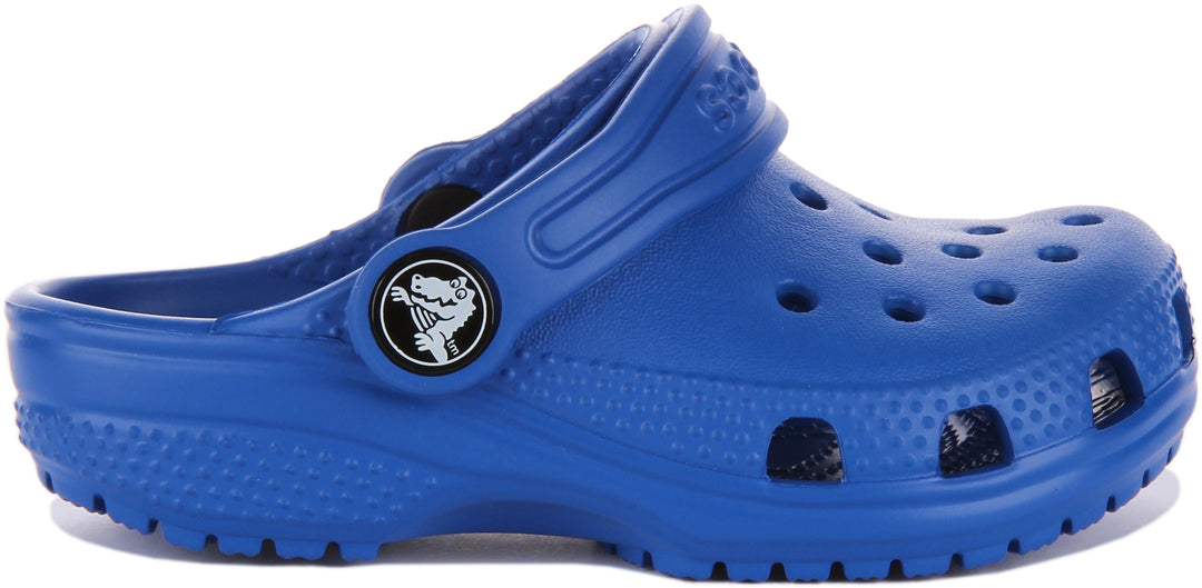 Crocs Classic Sandalo a zoccolo con cinturino posteriore per neonati in blu