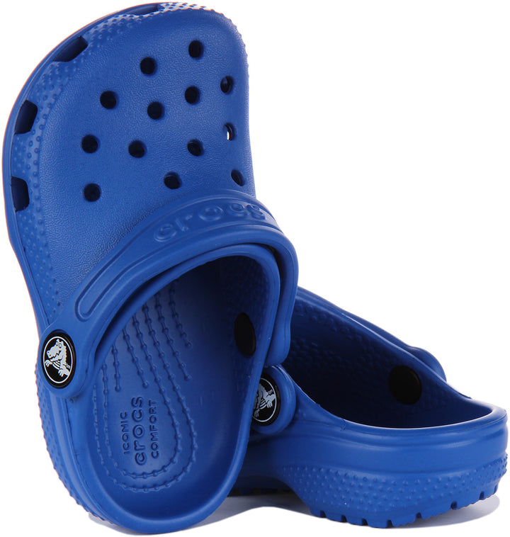 Crocs Classic Sandalo a zoccolo con cinturino posteriore per neonati in blu