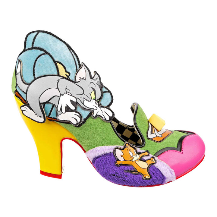 Irregular Choice Tempting Trap Chaussures à talons hauts Tom And Jerry pour femme en bleu multi