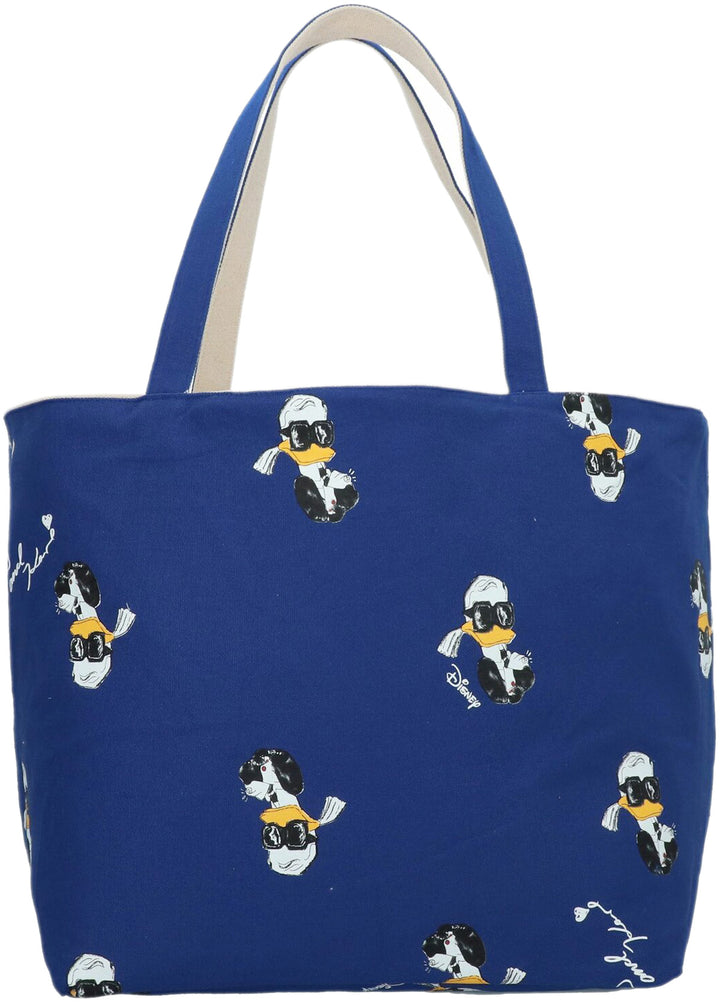 Karl Lagerfeld KL X Disney Bolso tote reversible de lona para mujer en azul beige