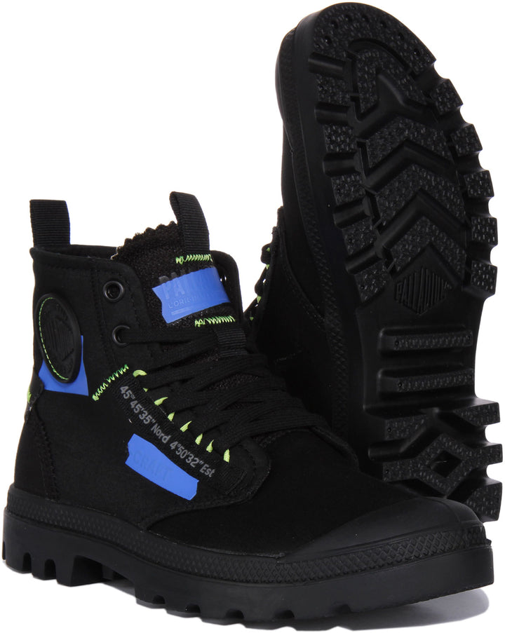 Palladium Pampa Hi In Blue Black