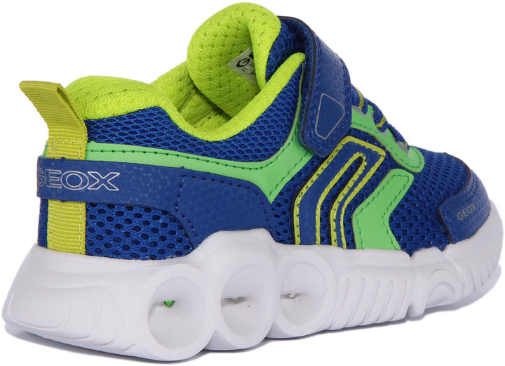 Geox J Wroom B. B In Blue Green For Infants