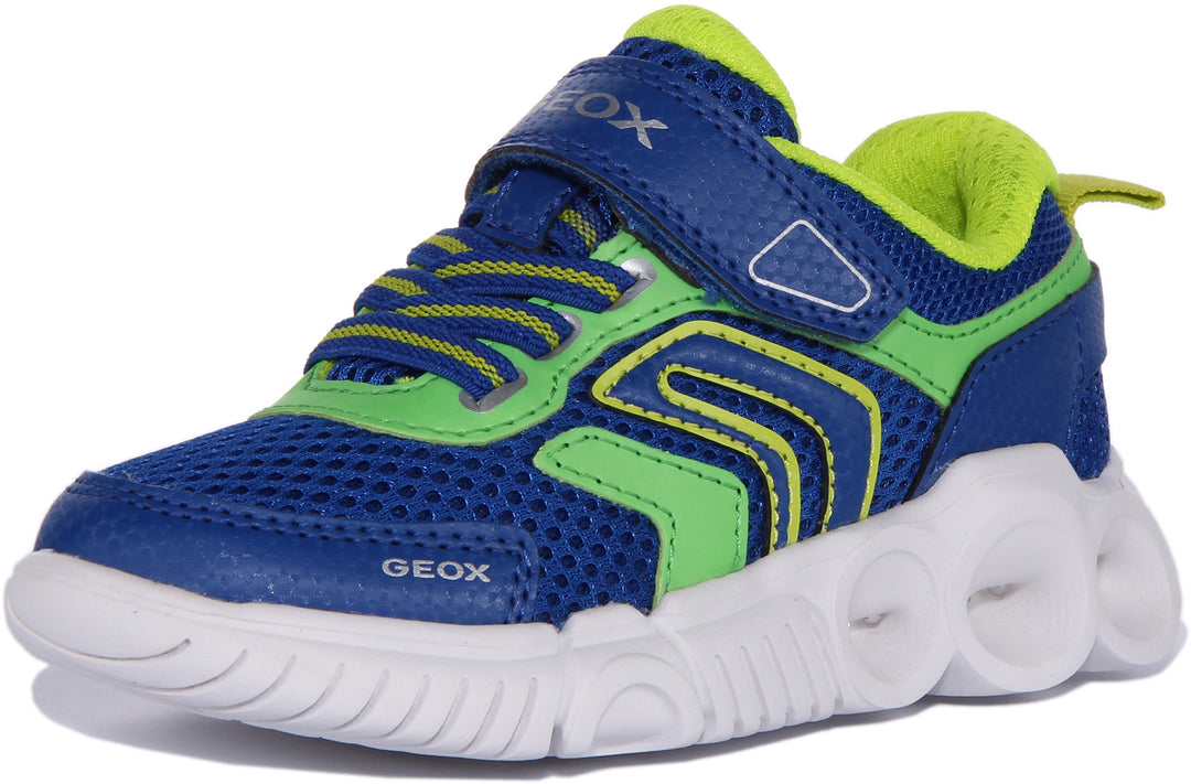 Geox J Wroom B. B In Blue Green For Infants