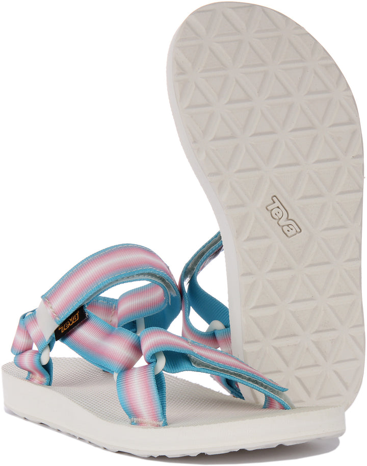 Teva Orig al Universal Gradiate Frauen Vegane Sandale Blau Multi