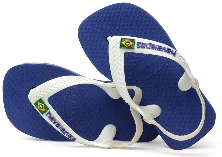 Havaianas Brasil Logo Brasilien Logo K der Sandale Blau Weiß