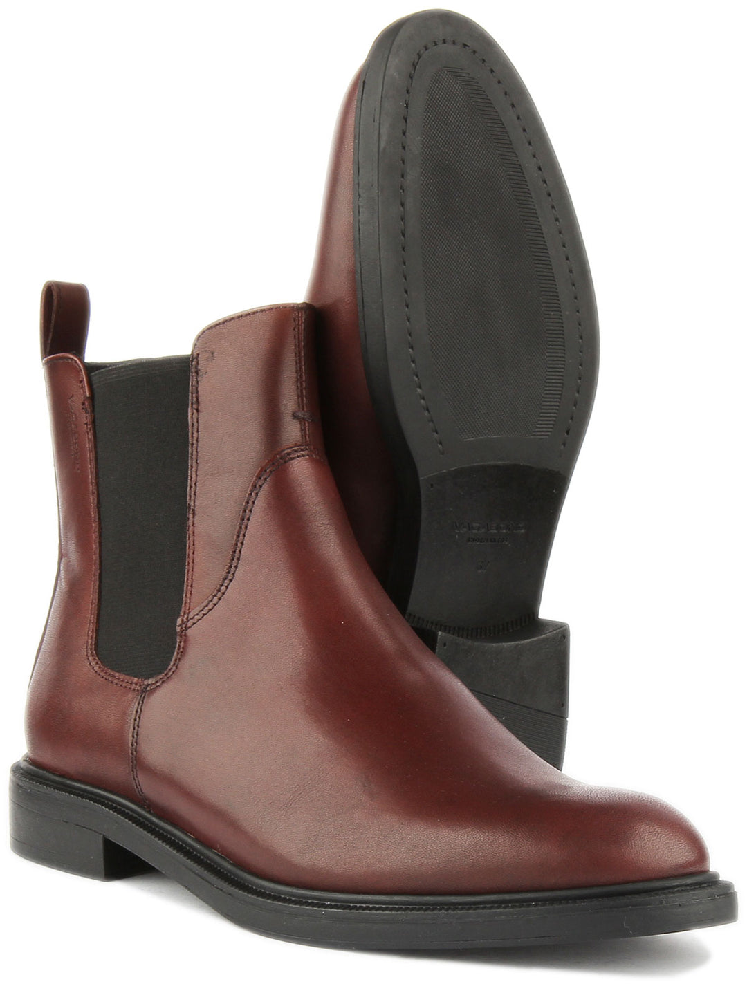 Vagabond Amina Chelsea Boots In Bordo Women | Leather – 4feetshoes