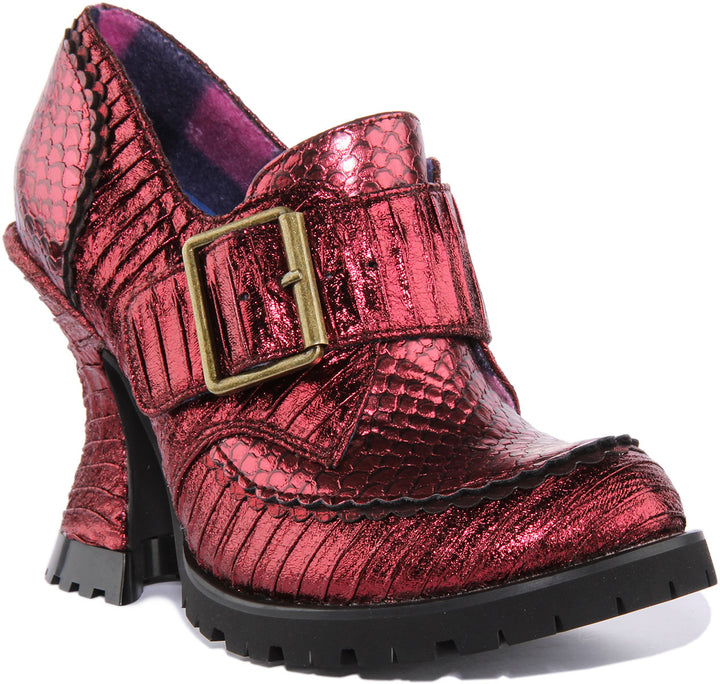 Irregular Choice Step To It In Bordo For Women