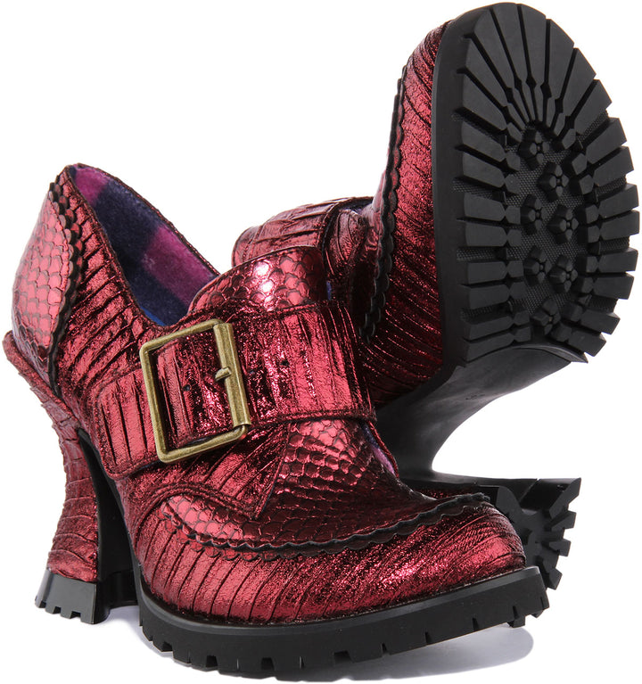 Irregular Choice Step To It In Bordo For Women
