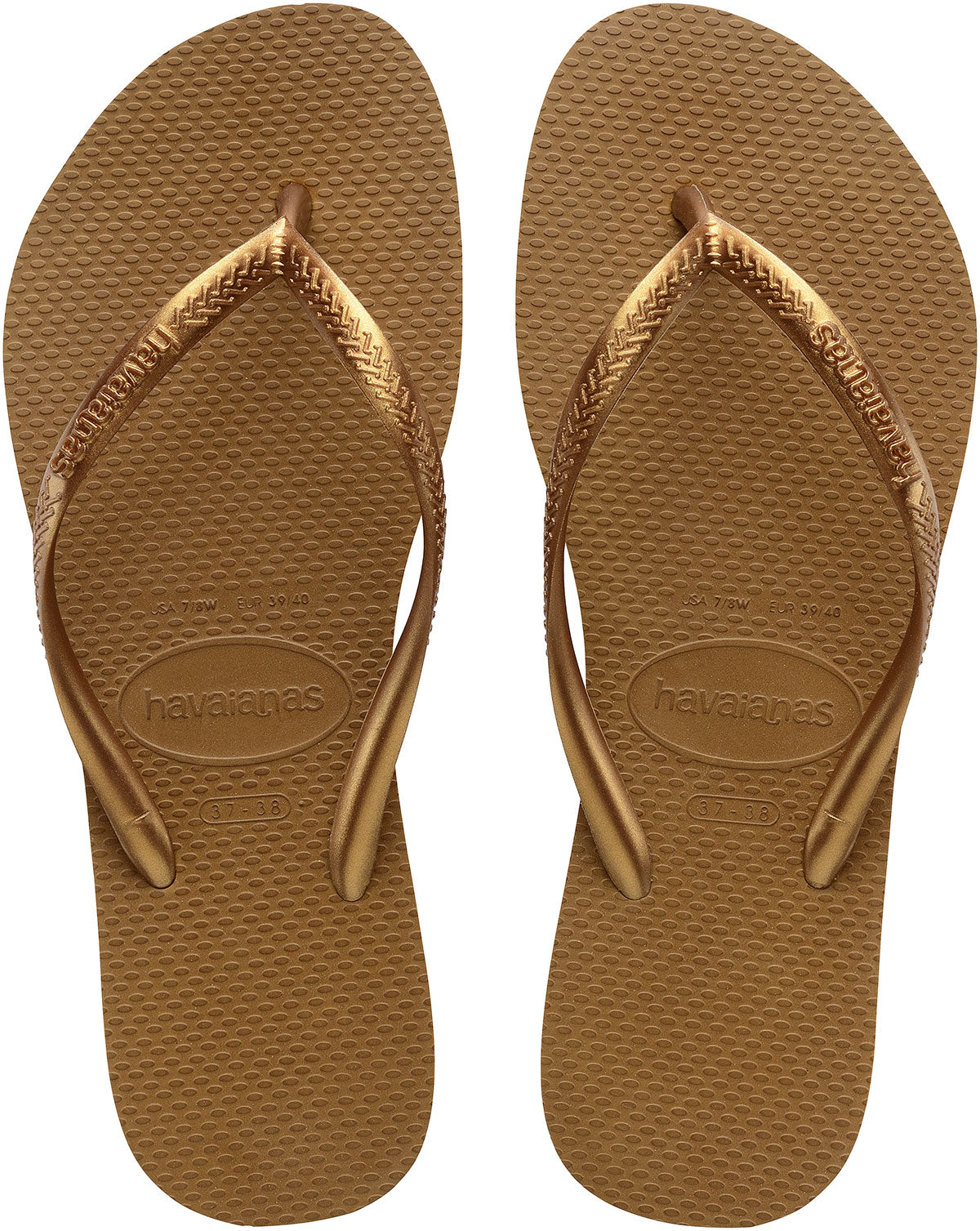 Havaianas rose hot sale gold slim