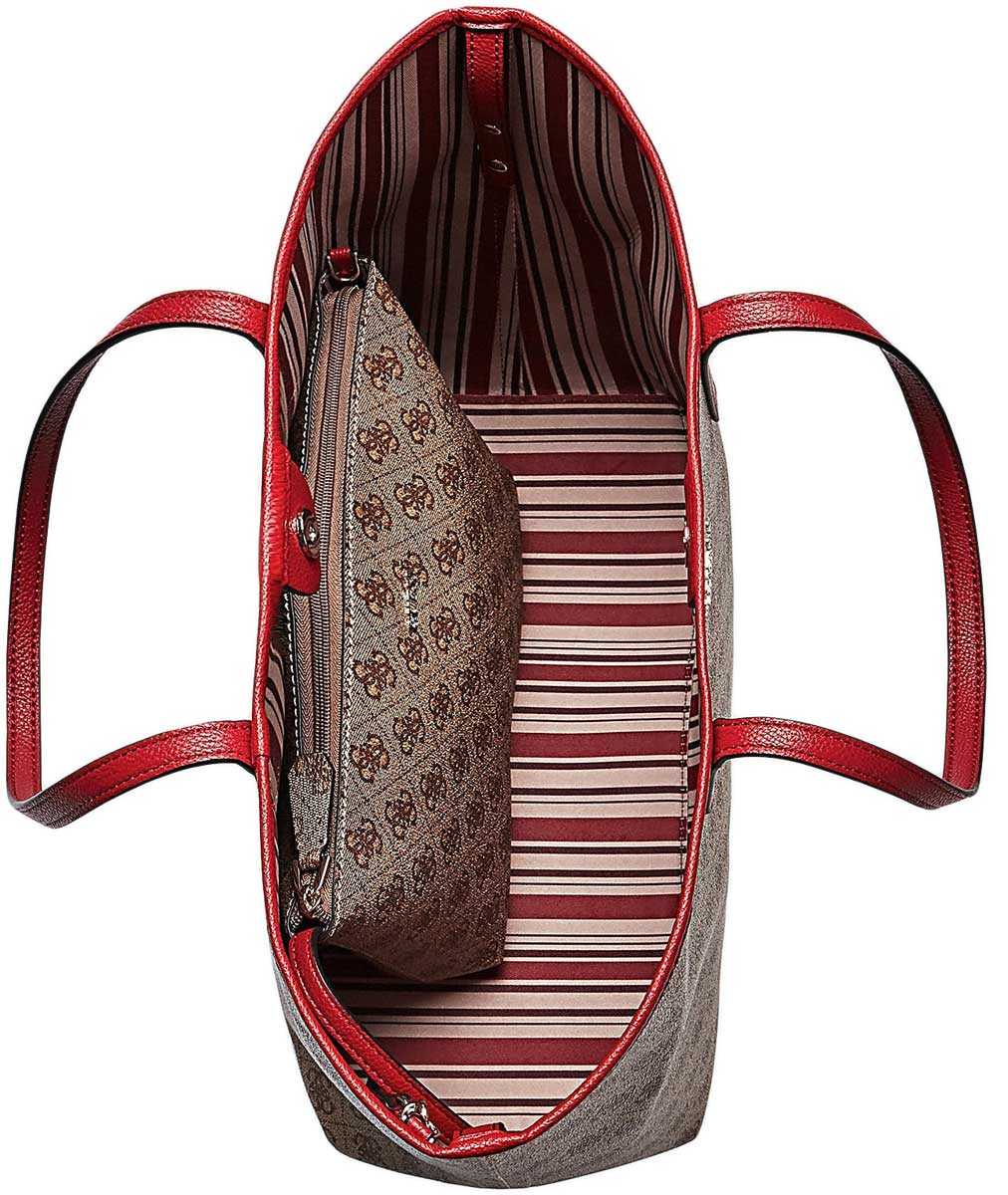 Guess Sz699524 Vikky in Brown for Women | Top Handle Tote Handbag