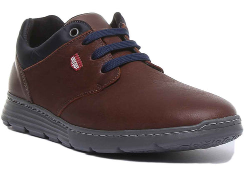 On Foot Zapato Lisa Chaussures légères à lacets pour hommes en brun