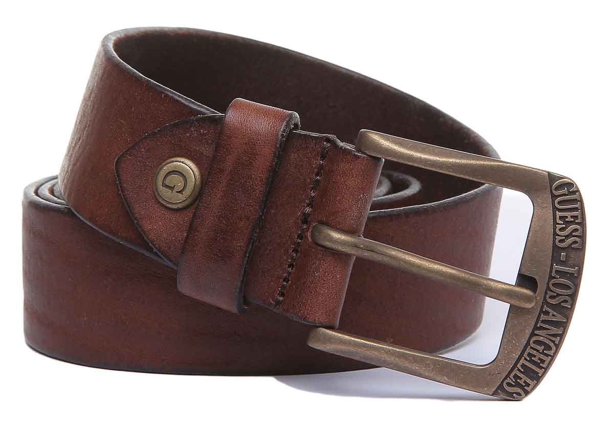 Guess hotsell belt brown