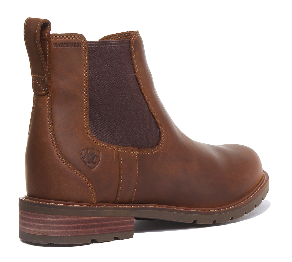 Ariat Wexford H2O Waterproof In Brown For Mens | Chelsea Boots