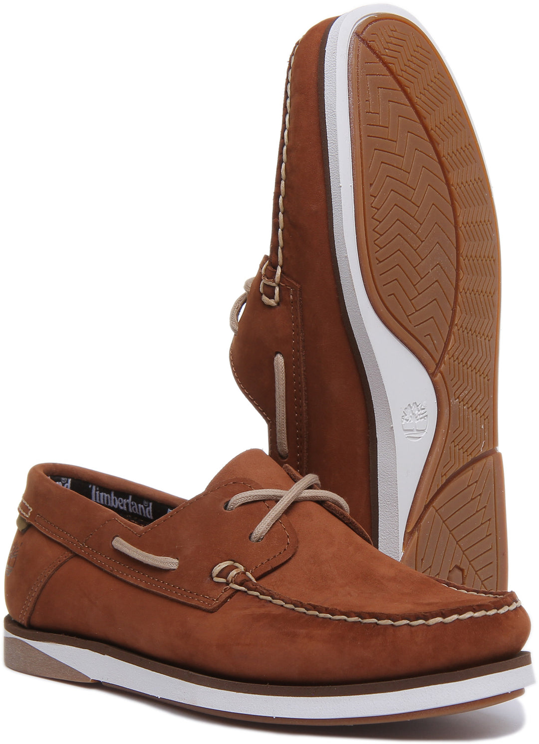 Timberland A4161 Atlantis Boat Shoe In Brown For Men