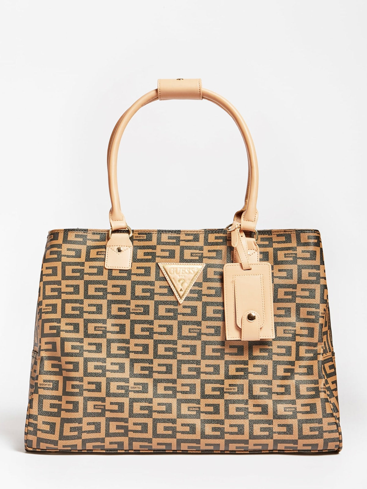 Buy GUESS Katey Mini Zipper Closure PU Women's Satchel Handbag  (Black,Medium) at Amazon.in