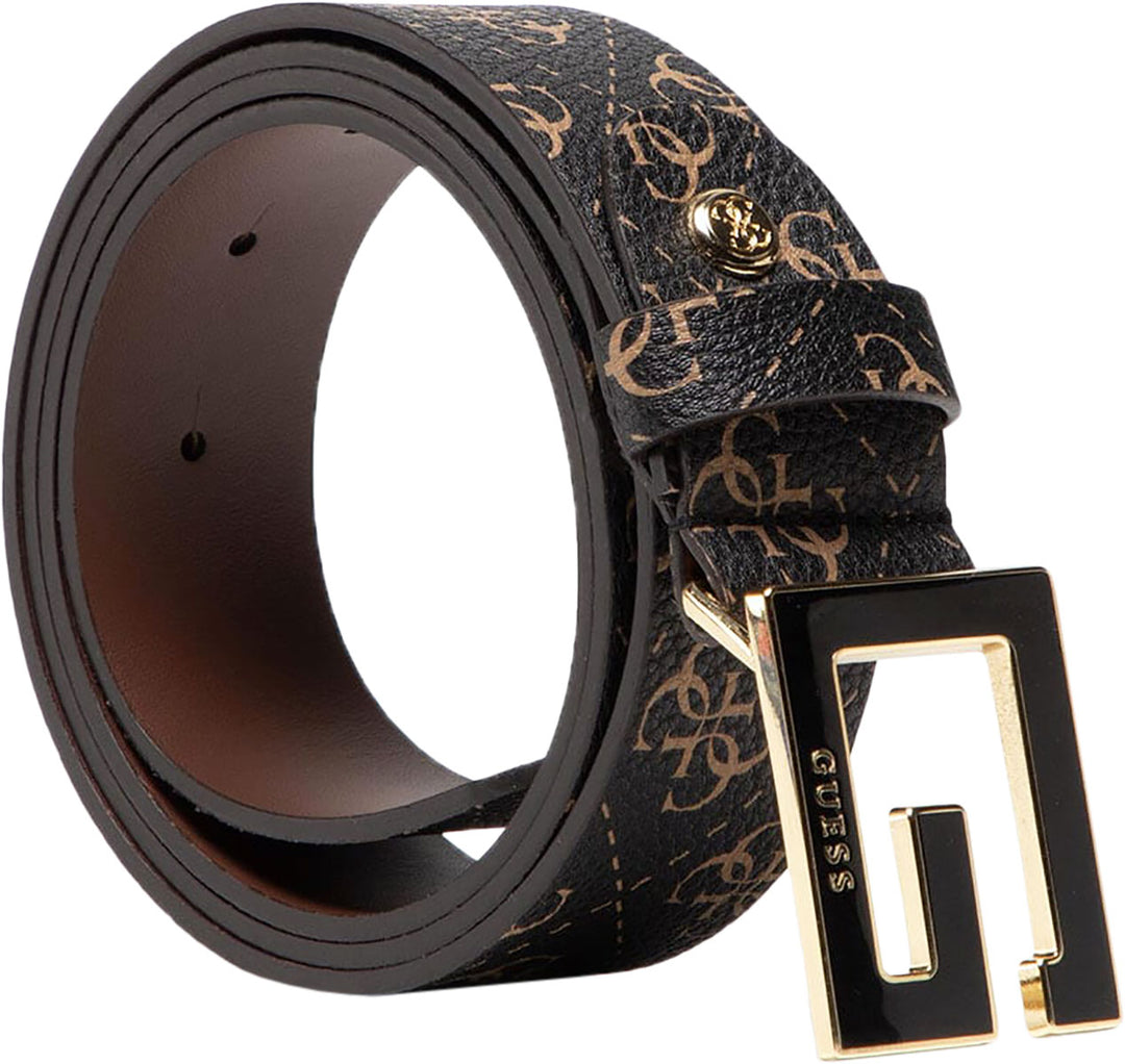 Guess Liberty City Cintura regolabile sintetica con stampa logo 4G da donna in marrone