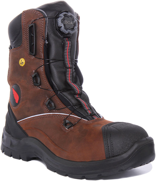 Red Wing 3234 In Brown For Men | Mens Safety Work Boots – 4feetshoes