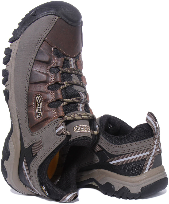 Keen Targee III Chaussures de randonnée en cuir imperméable pour hommes en brun
