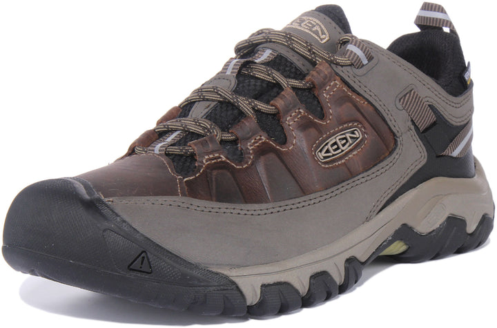 Keen Targee III Zapatos de senderismo de piel impermeable para hombre en marrón