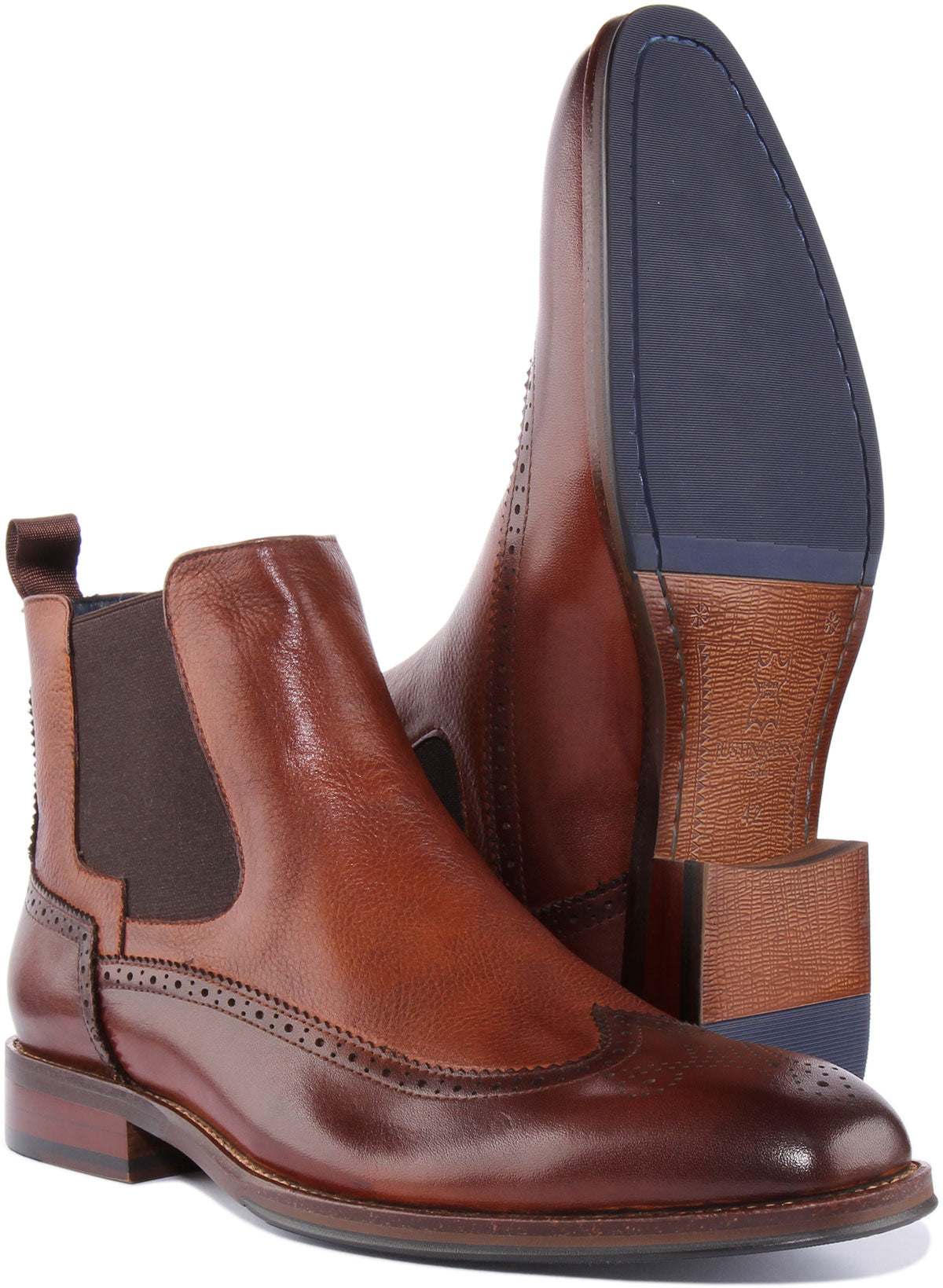 Justinreess England Warren In Brown For Men | Mens Chelsea Boots ...