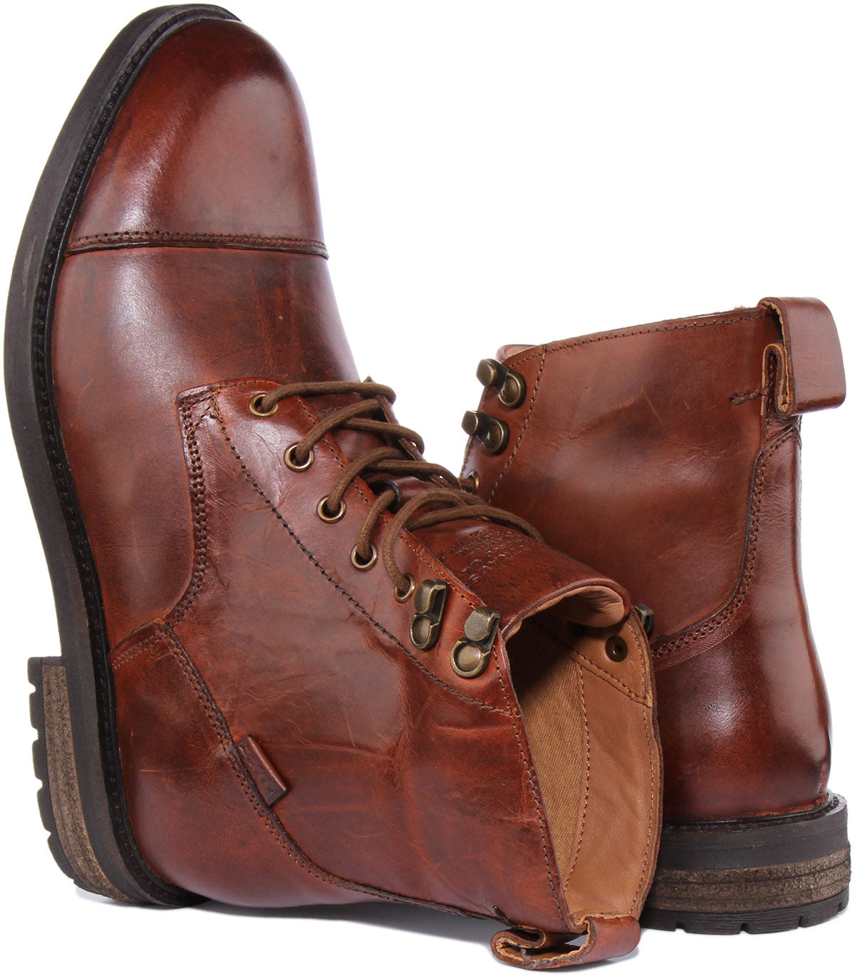 Levi's emerson boots clearance brown