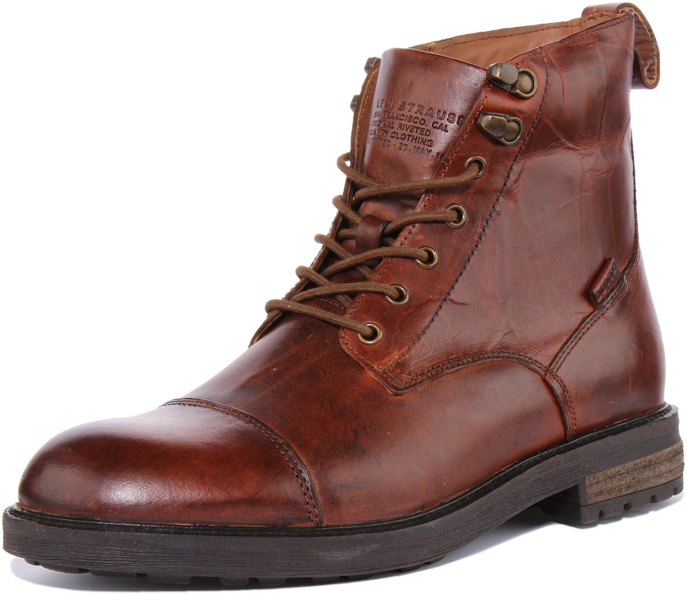 Levi's brown deals leather boots