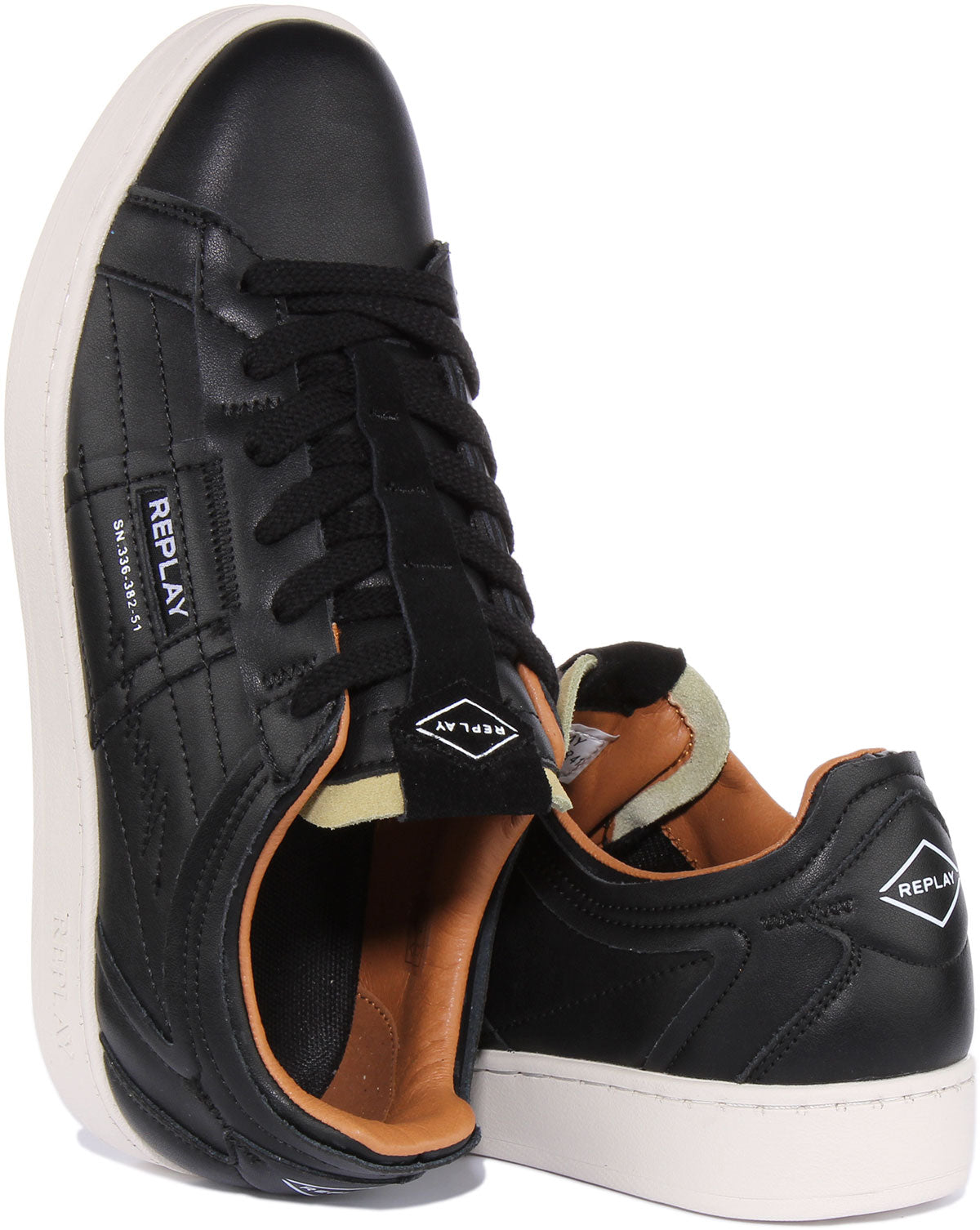 Replay Smash Lay New Trainers Black